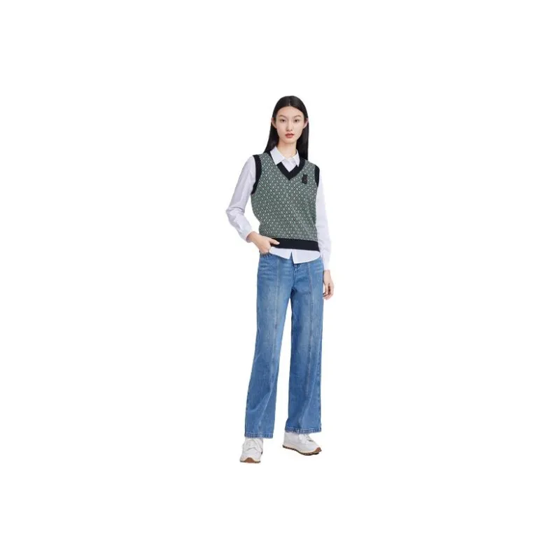 JZ. ANNAKRO Tank Tops Women's Plaid Green-0