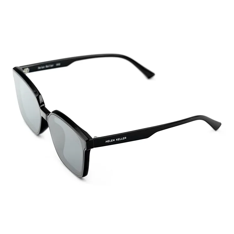 HELEN KELLER Plate Frame Square Sunglasses Unisex-6
