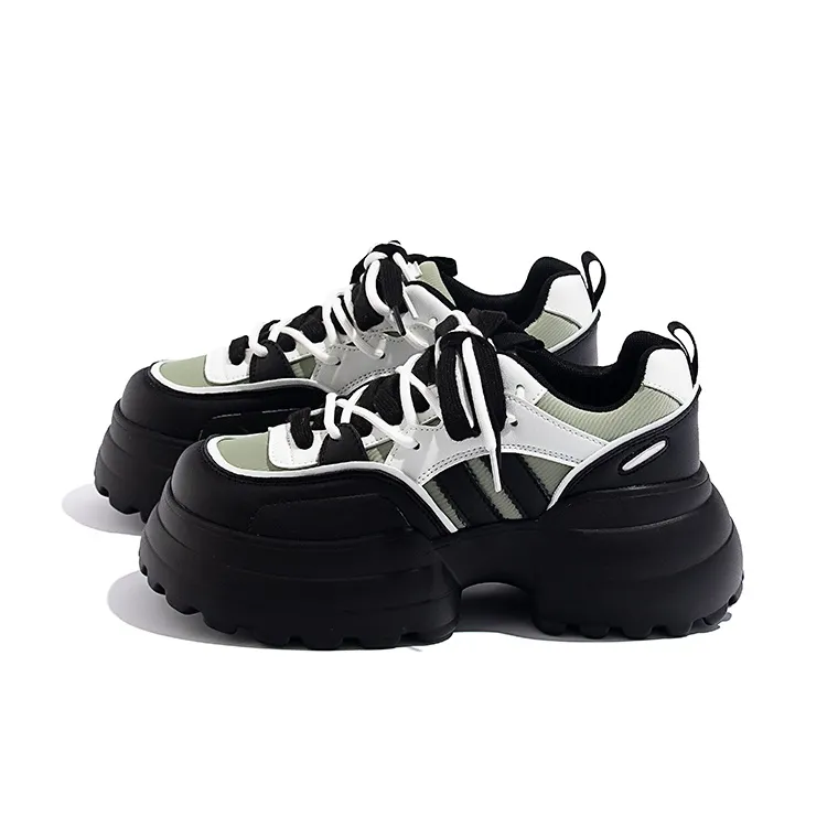 DAPHNE Shock Absorbers With Slip Resistant And Abrasion Resistant Properties Low Top Chunky Sneakers Women's-5