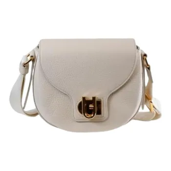 Furla Borsa Leather Shoulder Bag Unisex Cream