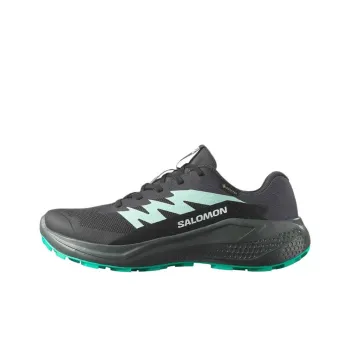 SALOMON ALPHAGLIDE Anti Slip Wear Resistant Low Top Running Shoes Men's Black Green
