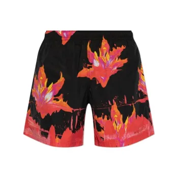 Alexander McQueen Gaphic Printed Swim Shorts