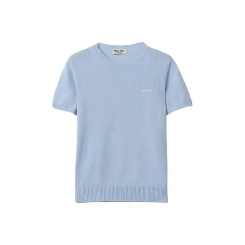 miu Sunglasses miu Sunglasses T-Shirt Women's Light Blue