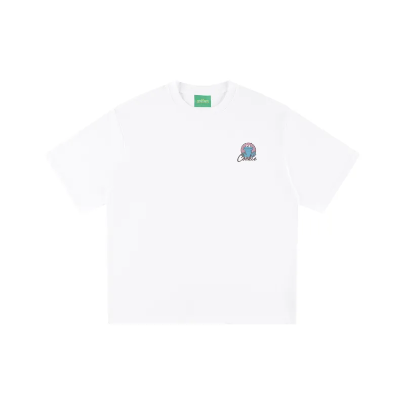 SESAME STREET [Cookie Monster Collection] Short Sleeved T Shirts Unisex-3