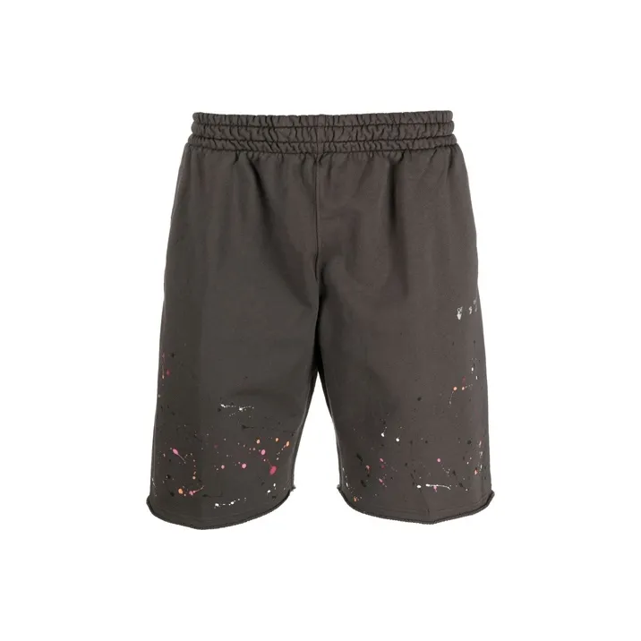 OFF WHITE SS21 Sports Shorts Men Dark Gray-0