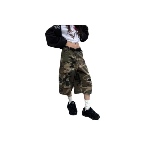 KVIV Denim Shorts Men's Camouflage 