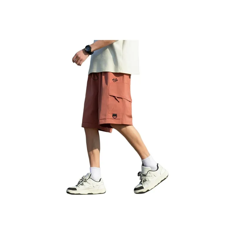 Warrior Huichao Riding The Wind Collection Cargo Shorts Unisex Dark Purple-15
