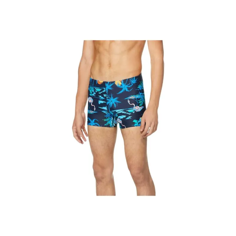 Speedo Hothouse Floral Square Leg Navy Creora Highclo Swimming Shorts Men's-12