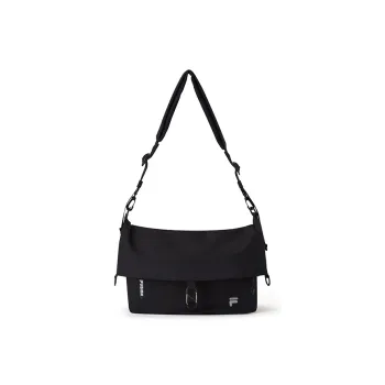 FILA FUSION Fabric Shoulder Bag Unisex Pitch Black BK