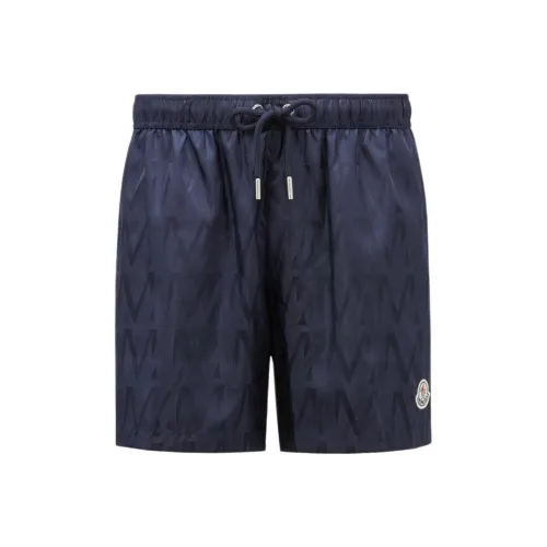 Moncler Logo Patch Drawstring Swim Shorts