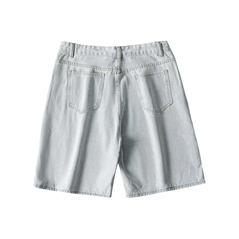 UF9193 Denim Shorts Men-5