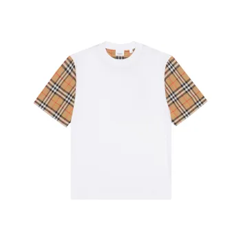 Burberry Drop Shoulder Sleeve T Shirt Women's White