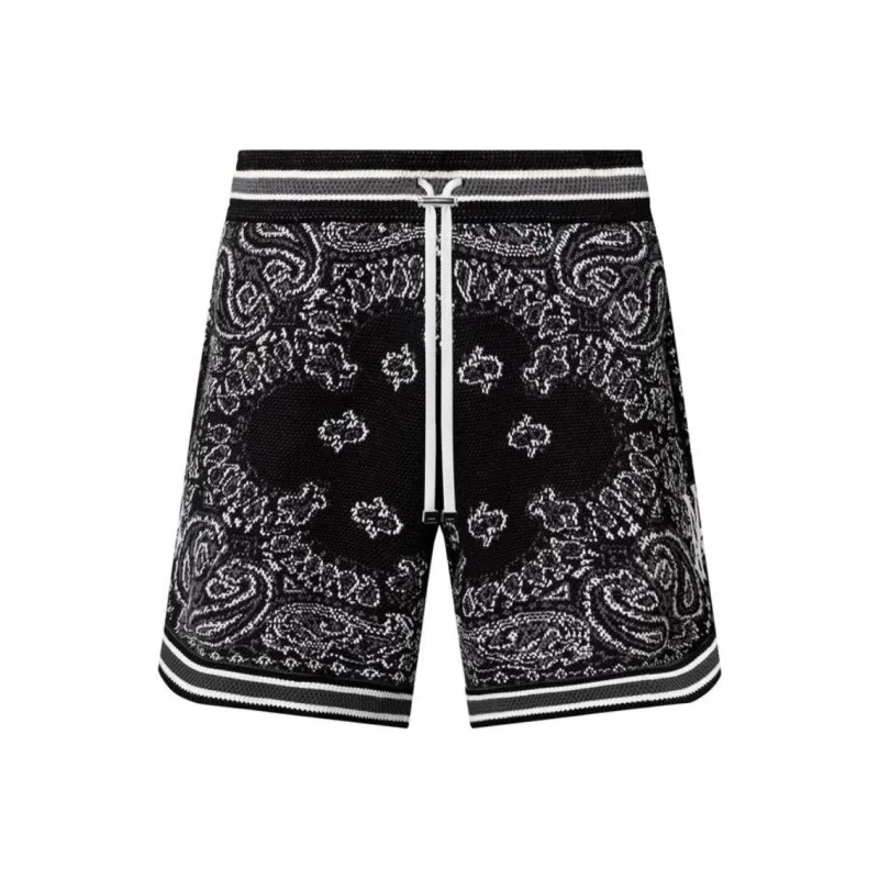AMIRI Bandana Crochet Basketball Shorts-0