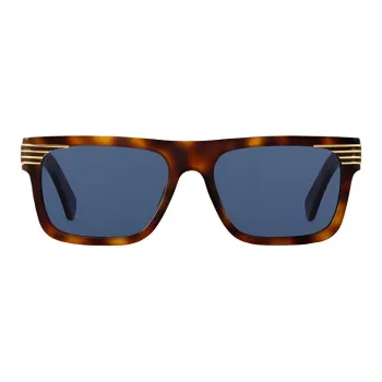 LOUIS VUITTON Metal Acetate Square Sunglasses Men's Tortoiseshell