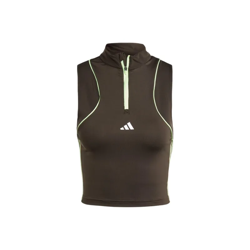 Adidas Hyperglam Color Pop Training Tank Top Tank Tops Women's Contour Olive-0