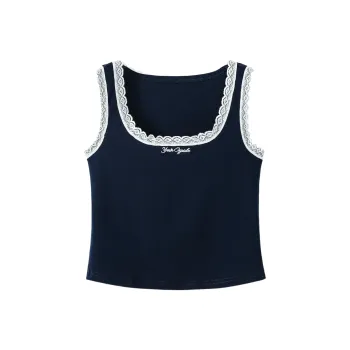 GLEE DIARY Tank Top Women's Navy Blue