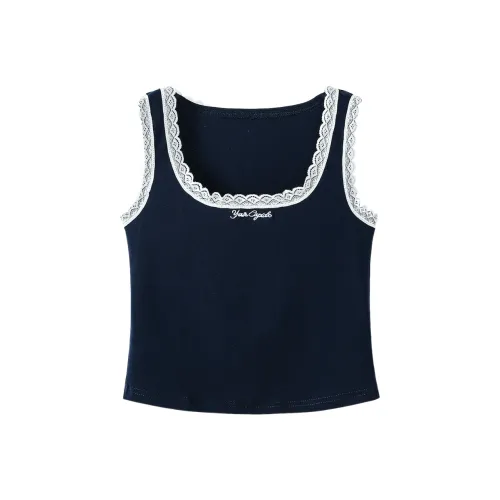 GLEE DIARY Tank Top Women's Navy Blue