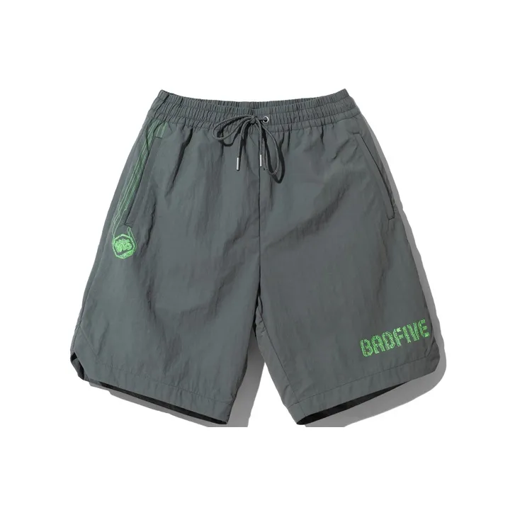 LINING Sports Shorts Men Dark Gray Green-0