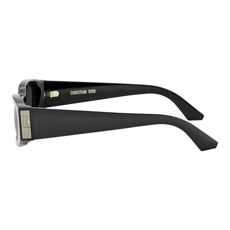 DIOR Plate Frame Rectangular Sunglasses Unisex Black-2