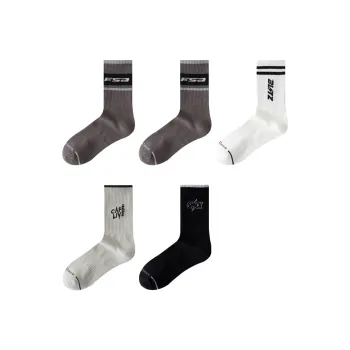 H YXIANG Mid Calf Socks Men's 5 Pack