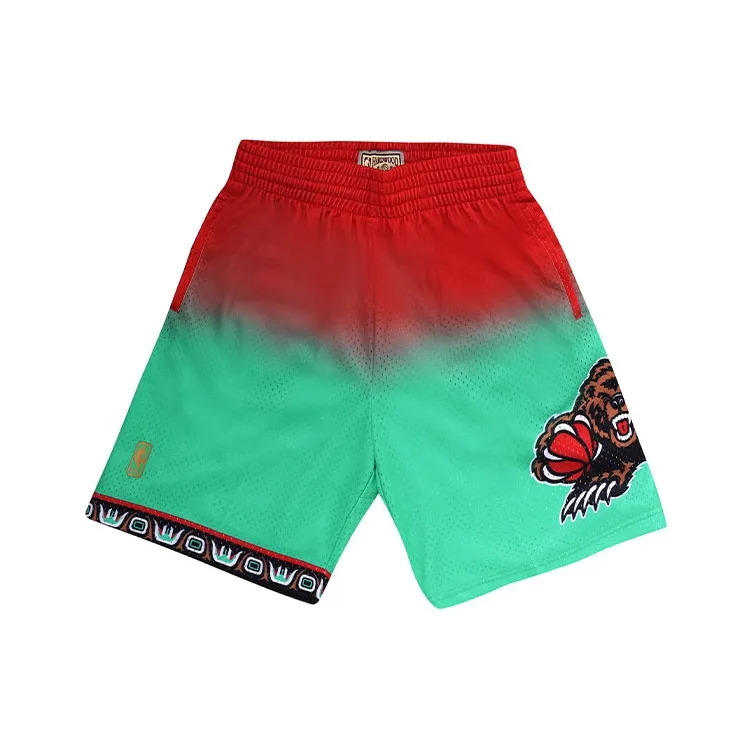 Mitchell Ness Basketball Shorts Men Red Green-0