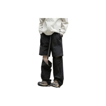KIRHNE Casual Pants Unisex Black