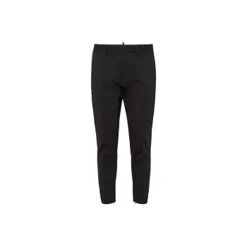 DSQUARED 2 Logo Printed Mid Rise Tapered Trousers
