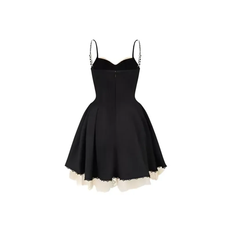 JOSR Slip Dresses Women's Black-1