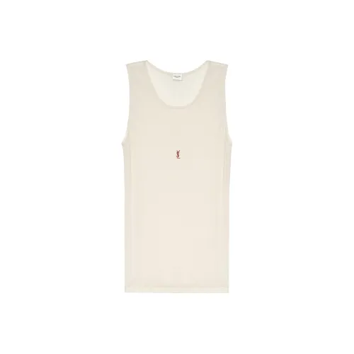 SAINT LAURENT Cassandre Sleeveless Tank Top