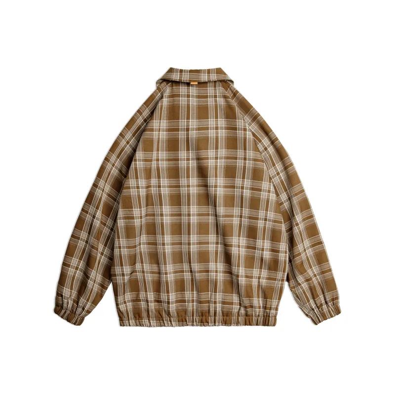MADEN Jackets & Coats Women's Khaki Plaid-1