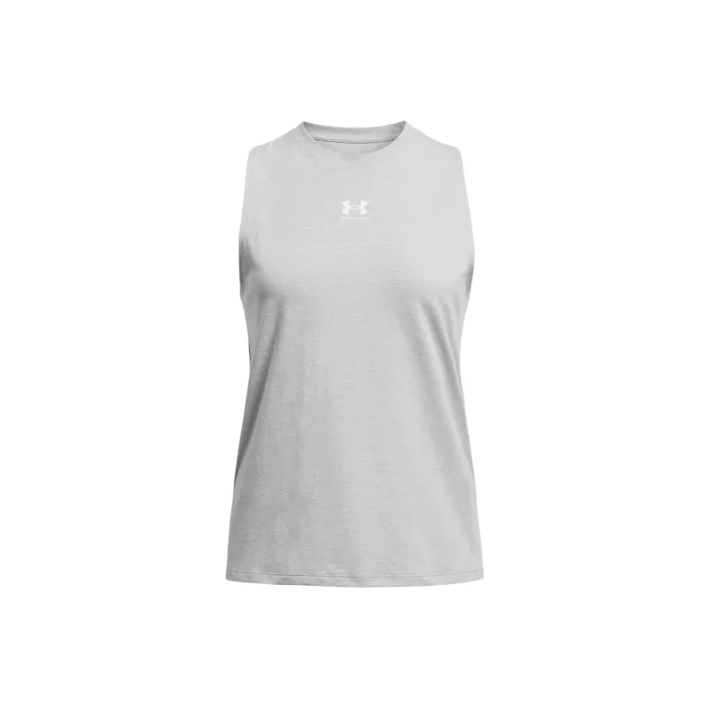Under Armour Ua Rival Muscle Tank Tank Tops Women's Gray-0