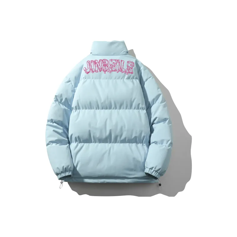 JINBEILE Puffer Jacket Unisex Dark Blue-4