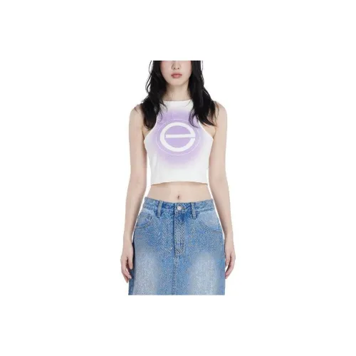 EXPLORE NAVIGATE GENERATE 화이트 여성 민소매