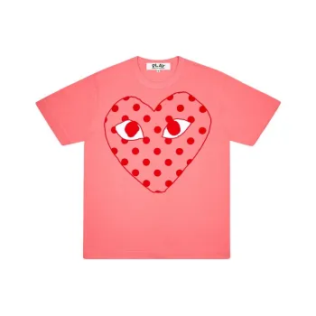 CDG Play T Shirts Women's Pink