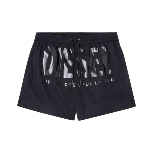 DIESEL Ken 37 D Core Logo Printed Drawstring Swim Shorts