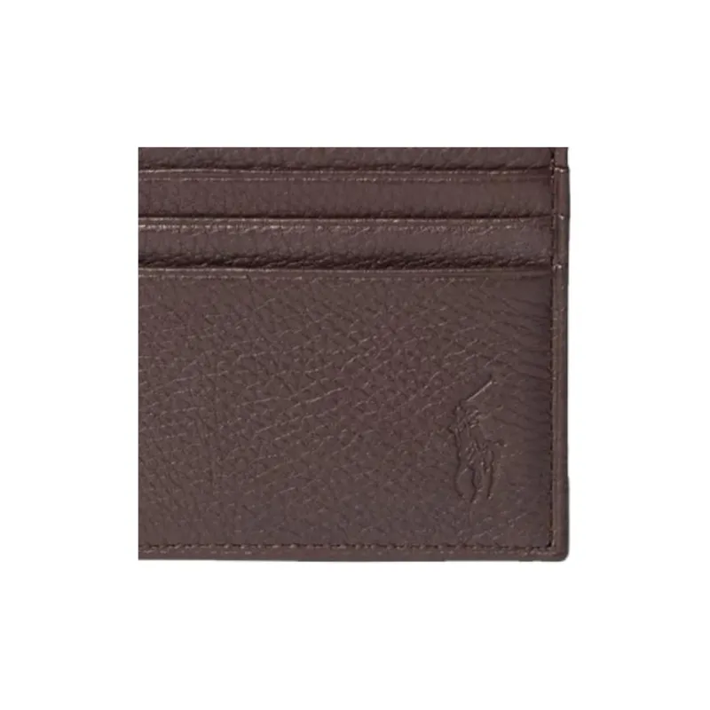 Ralph Lauren Leather Card Holder Men's Brown-3