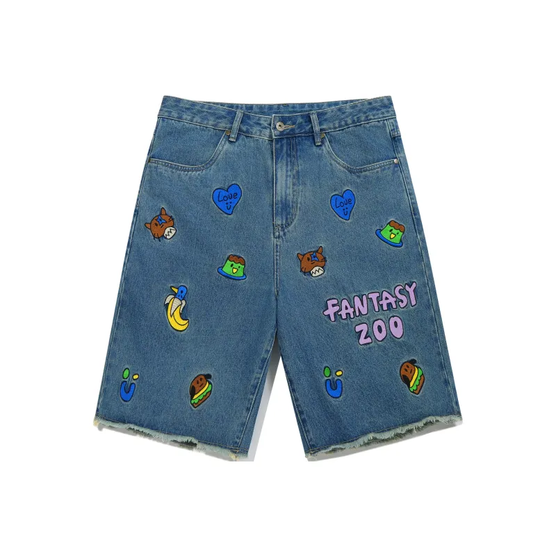 Guuka Denim Shorts Men Blue-0