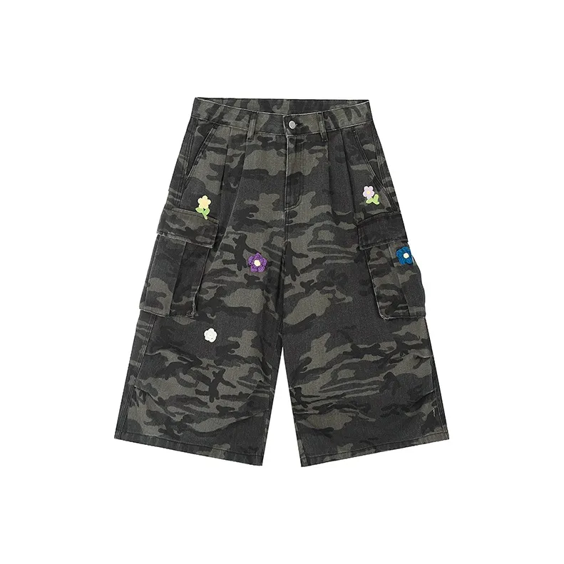 A Chock Cargo Shorts Unisex Camouflage-0