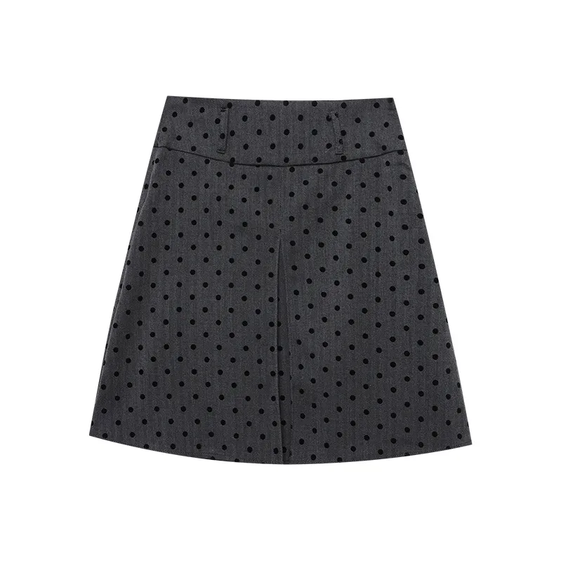 CHARM PICK Casual Short Skirts Women's Gray-1