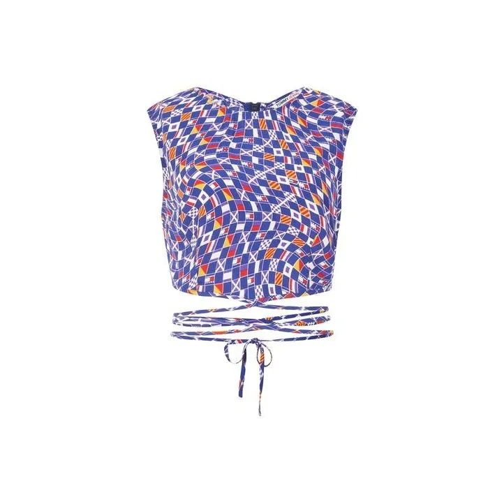 Tommy Hilfiger Tank Tops Women's Blue, White, Red, Multicolor 0G0-0