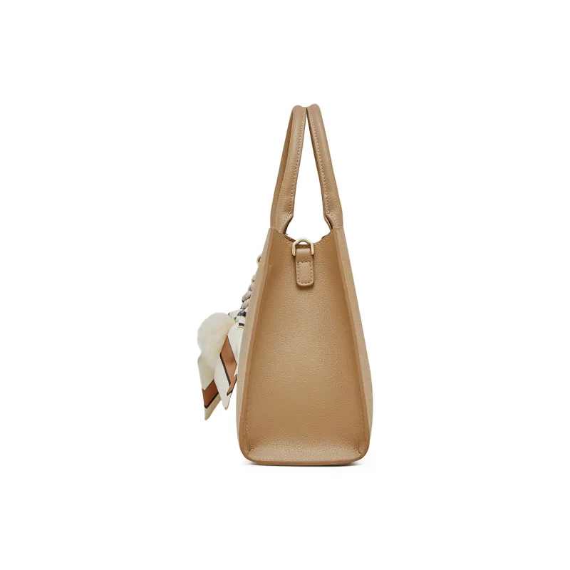 PIERRE CARDIN Split Cow Leather Handbag, Shoulder Bag, Crossbody Bag Regular Women's Blue/Beige/Milk Tea-17