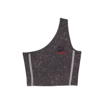 PUMA NYC Remix Women's Crop Top Tank Tops Women's Black Gray Color