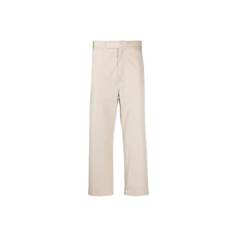 THOM BROWNE Mid Rise Straight Leg Tailored Trousers-0
