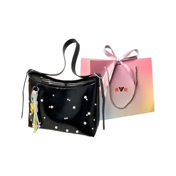 Yalu PU Underarm Shoulder Bag Women's White/Pink/Black/Light Purple
