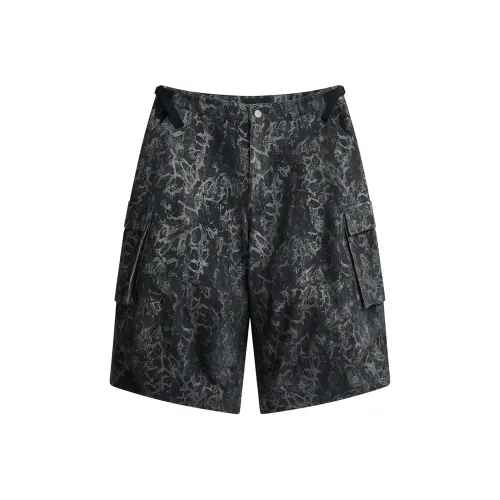 IMXS New Horse Run Collection Cargo Shorts Men's Black Snakeskin green