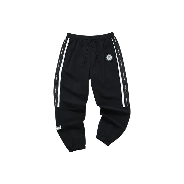 FILA FUSION Knitted Sports Pants Men's Pitch Black-0