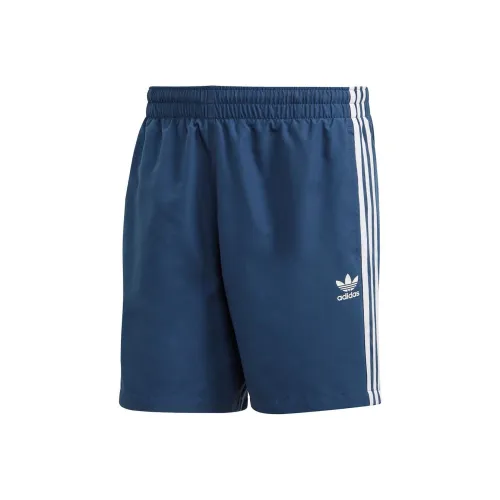 Adidas Originals 3 Stripe Swimming Shorts Men's Blue