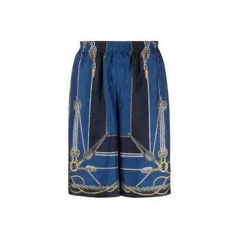VERSACE Nautical Print Knee Length Shorts