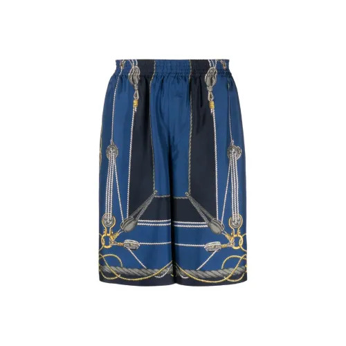 VERSACE Nautical Print Knee Length Shorts