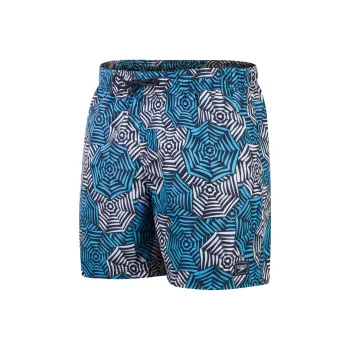 Speedo Printed Leisure 16' Swimming Shorts Men's Blue